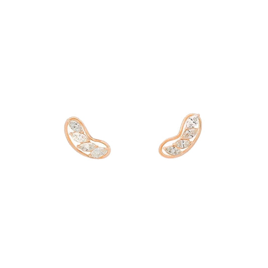 Marquise Diamond Crawler Earrings