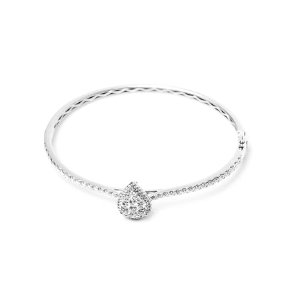 Teardrop Illusion Diamond Bangle