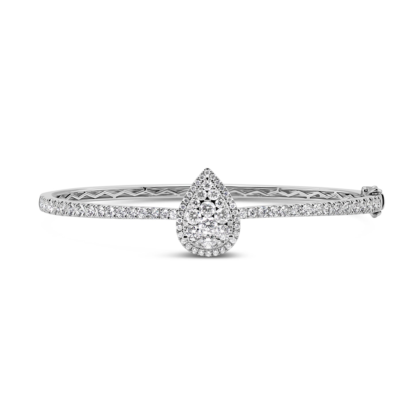 Teardrop Illusion Diamond Bangle