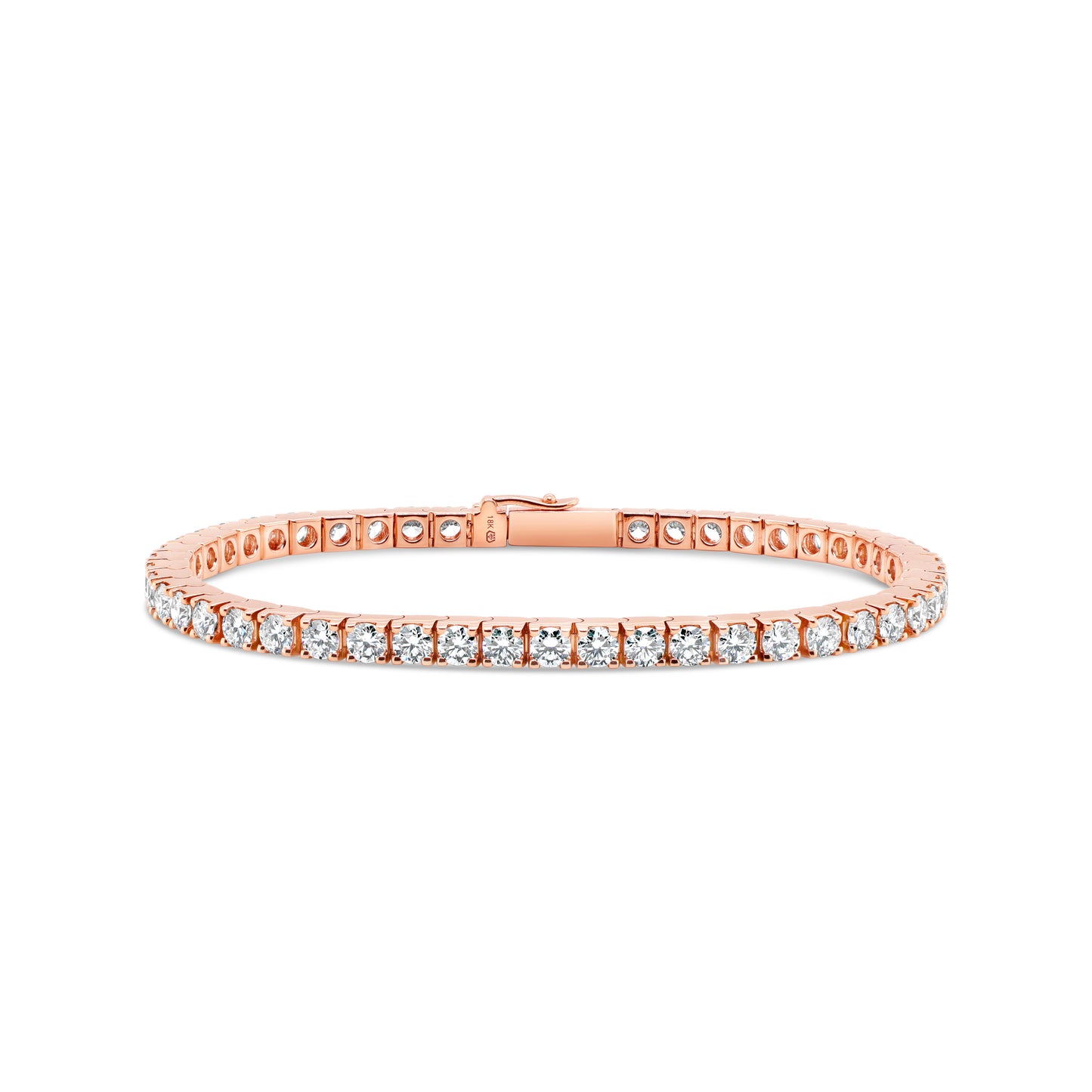 Chunky Diamond Tennis Bracelet in Rose Gold