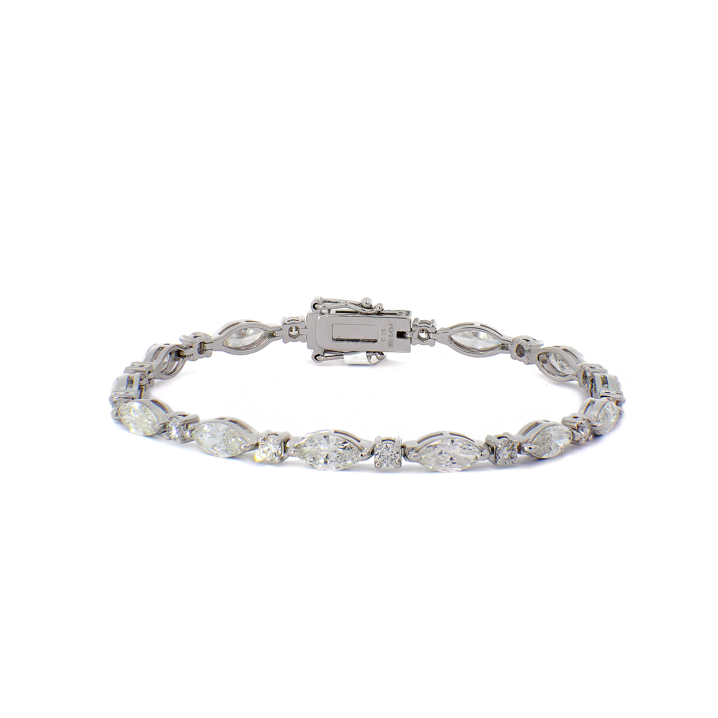 Marquise and Round Diamond Bracelet