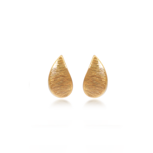 Yellow Gold Vintage Teardrop Earrings