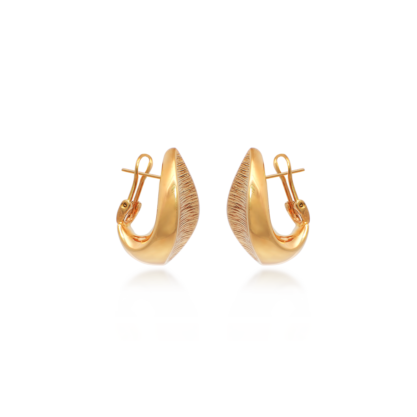 Yellow Gold Vintage Teardrop Earrings