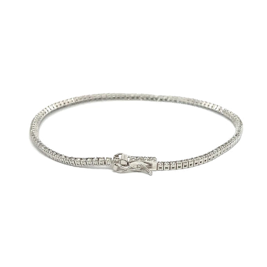 Medium Round Diamond Tennis Bracelet