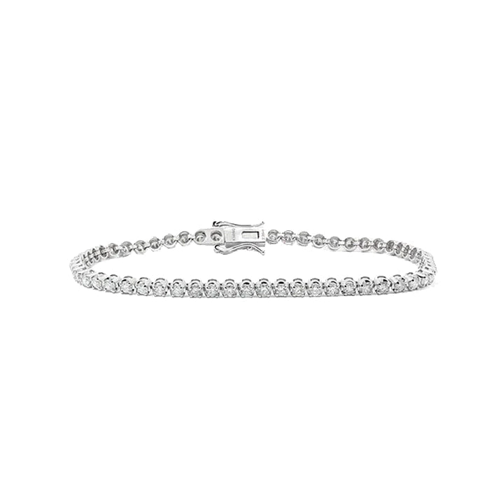 Lab-grown Round Diamond Tennis Bracelet