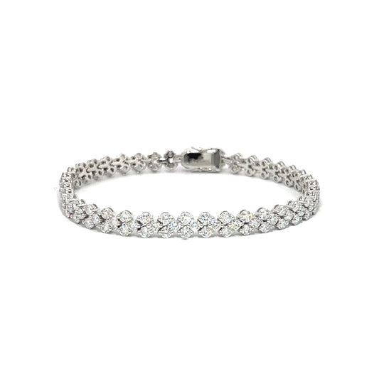 Round Diamond Patterned Bracelet