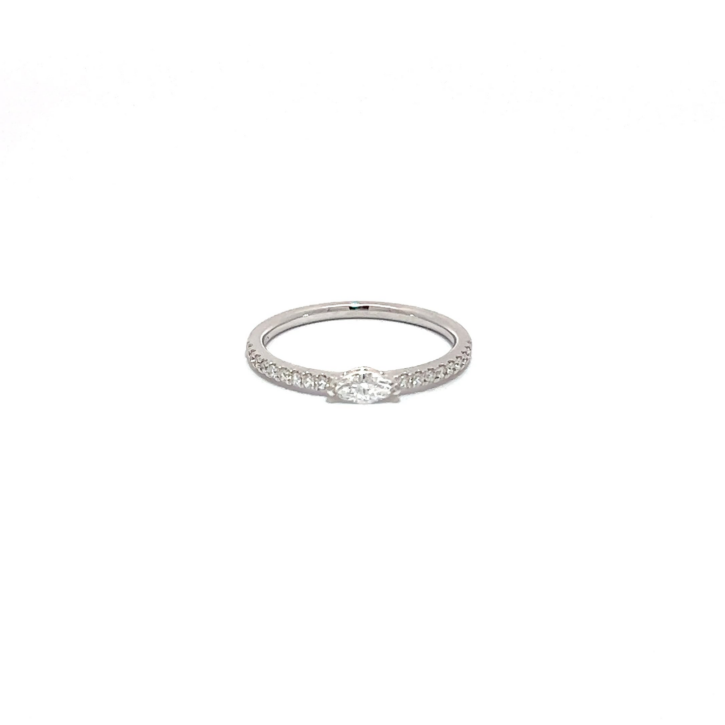 Small Marquise Half Eternity Ring – Eirin Jewelry