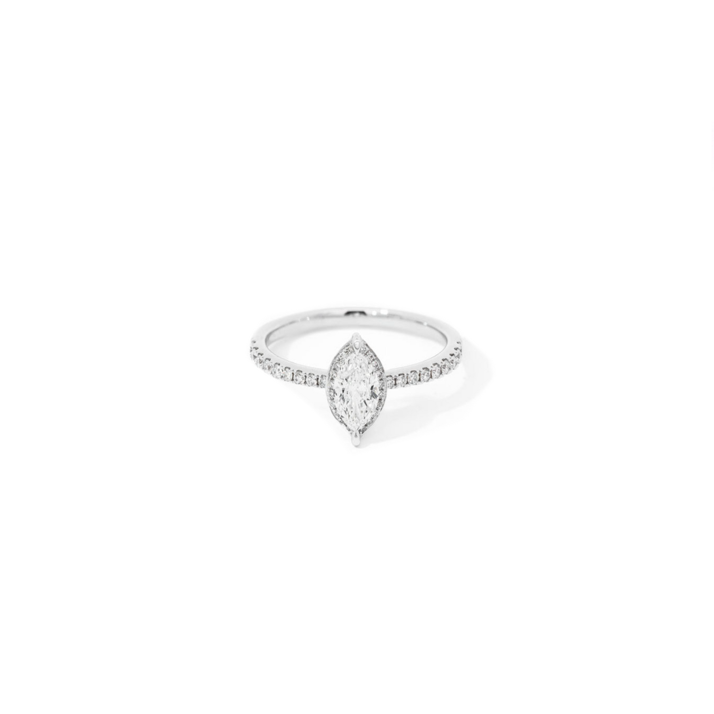 Marquise Diamond Halo Ring