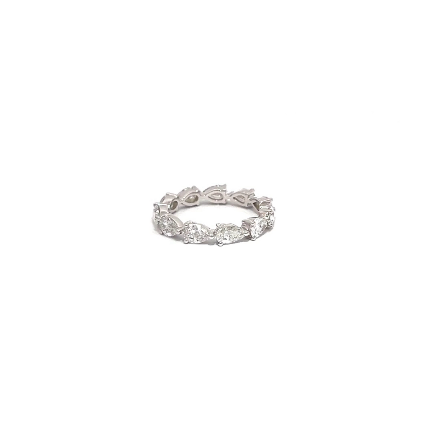 Pear Diamond Eternity Band