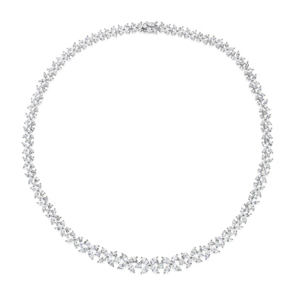 Floral Marquise Diamond Necklace