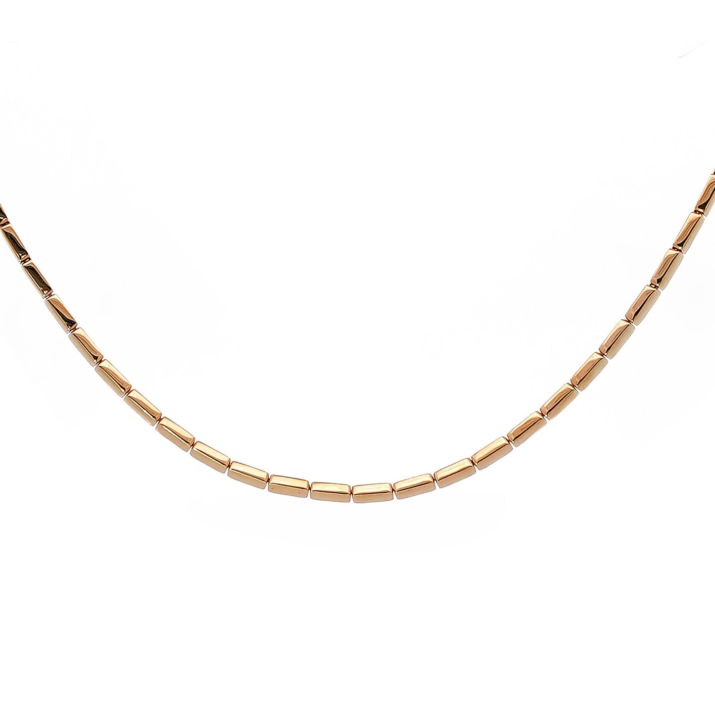 Yellow Gold Bar Necklace