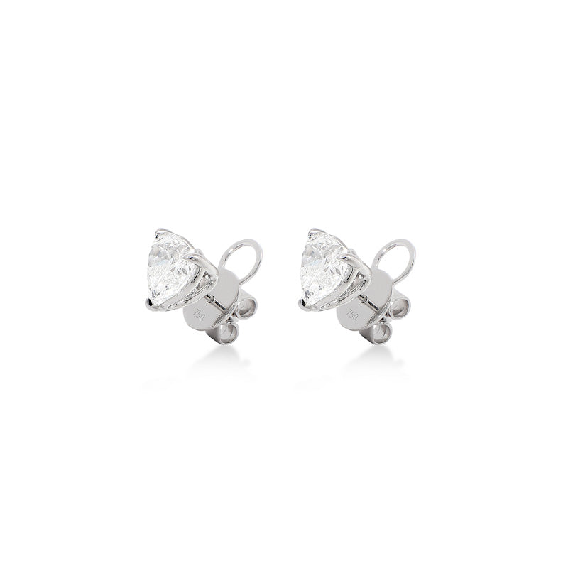 Lab-Grown Heart Stud Earrings (1.07ct)