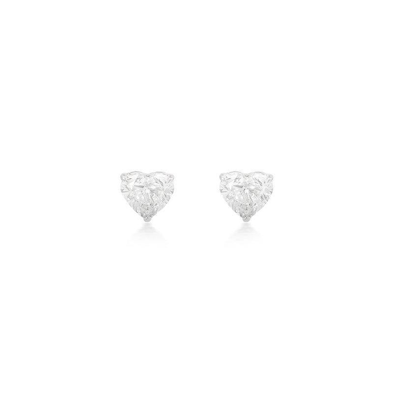 Lab-grown Heart Stud Earrings (1.08ct)