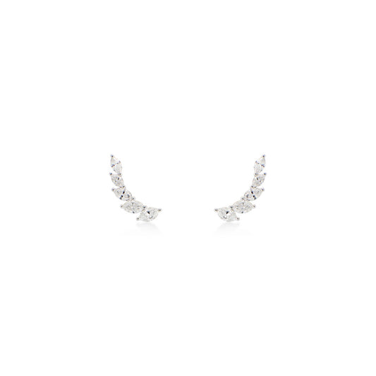 Marquise Diamond Crawler Earrings