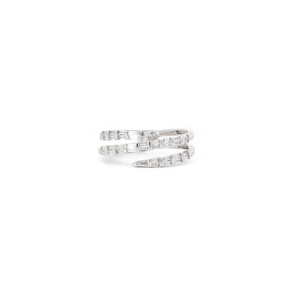 Baguette Diamond Coil Ring