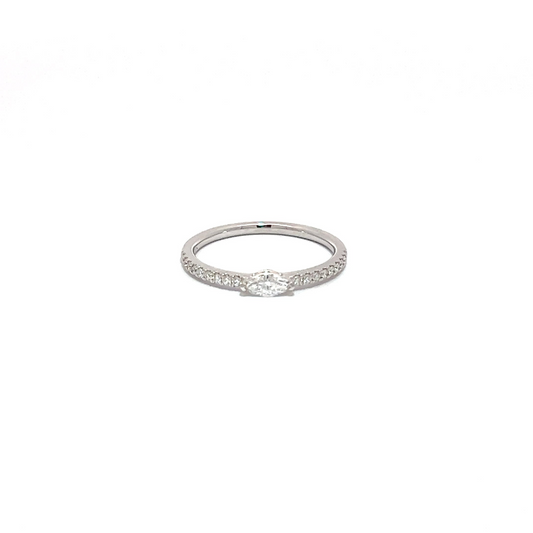 Medium Marquise Half Eternity Ring