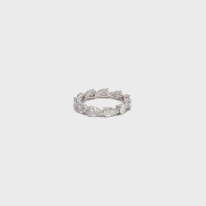 Pear Diamond Eternity Band