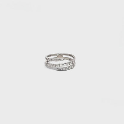 Baguette Diamond Coil Ring