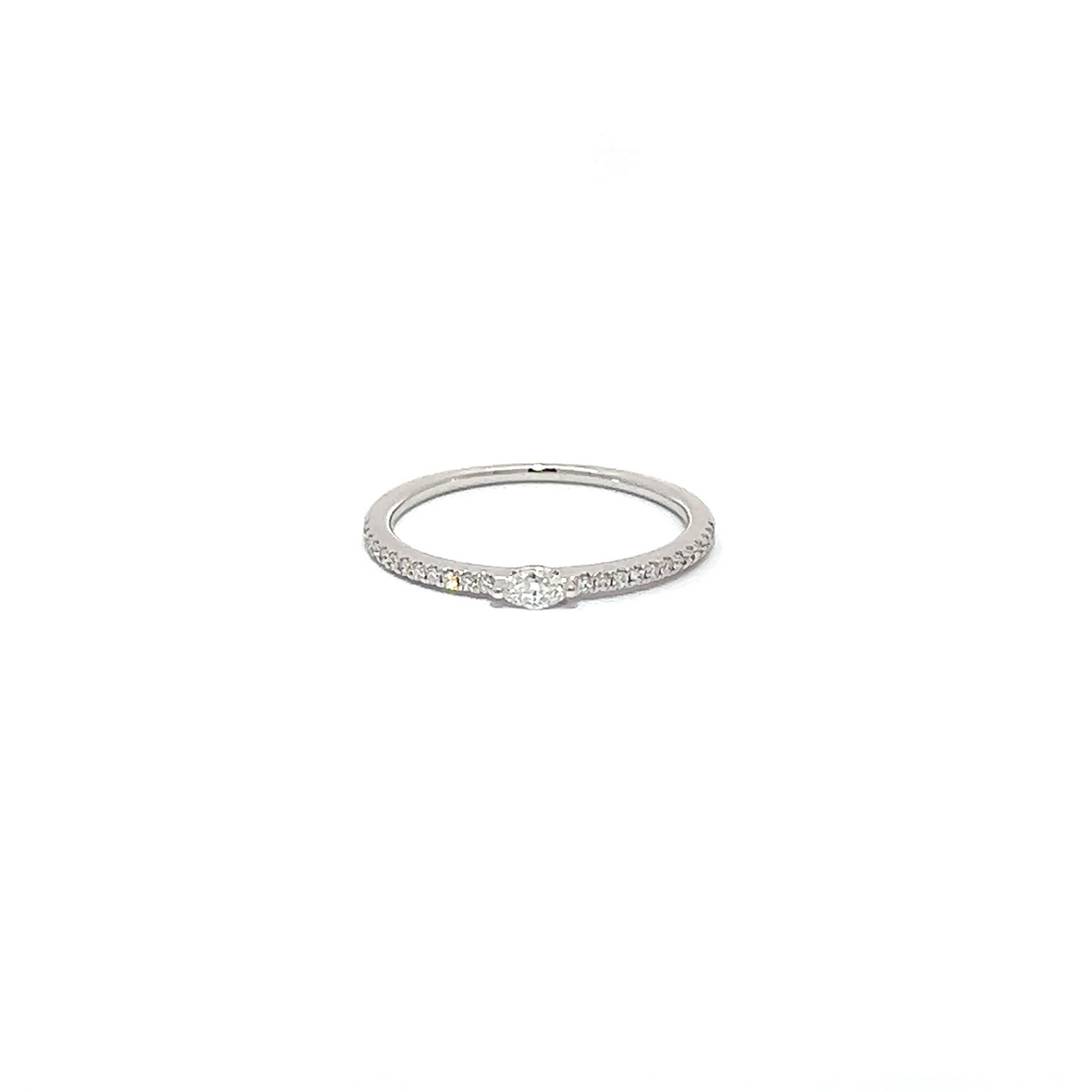 Small Marquise Half Eternity Ring