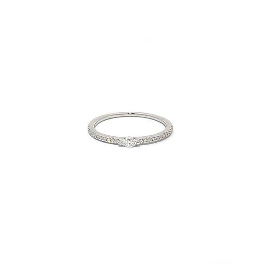 Small Marquise Half Eternity Ring